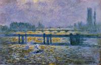 Monet, Claude Oscar - Charing Cross Bridge, Reflections on the Thames